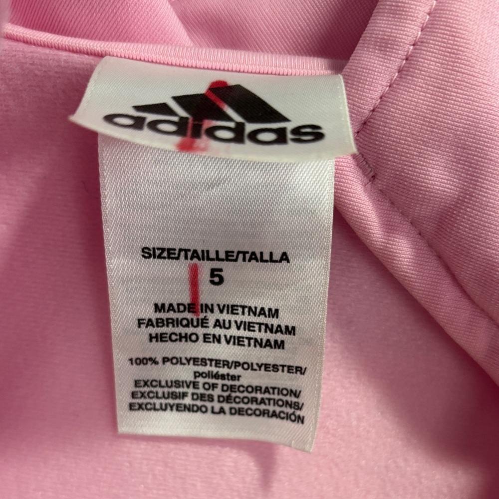 Adidas Light Pink Girls Jacket size‎ 5 - Picture 2 of 3